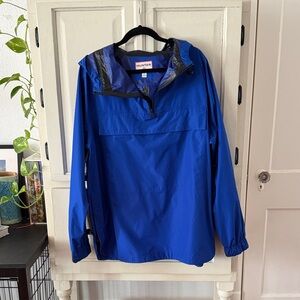 Hunter Royal Blue Pullover Rain Jacket
